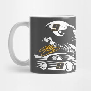 #9 Fan Sign. Helmet Car Mug